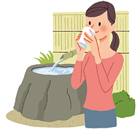 When drinking spring water, temperature is the key!
